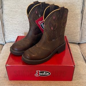 Justin Western Boots Gemma NEW Ladies Size 8
